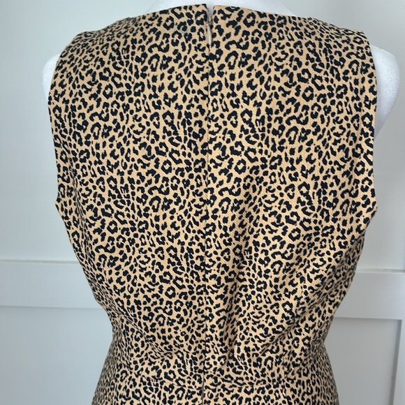 J. Crew size 6 animal print sleeveless dress in excellent condition. - Picture 5 of 7